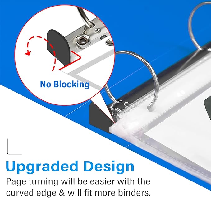 VST Sheet Protectors 8.5 x 11 Inch for 3 Ring Binder, Crystal Clear Page Protectors, Medium Weight Plastic Sleeves, Top Loading Paper Protector Acid Free, Letter Size, Dry Erase Pocket, 400 Sheets