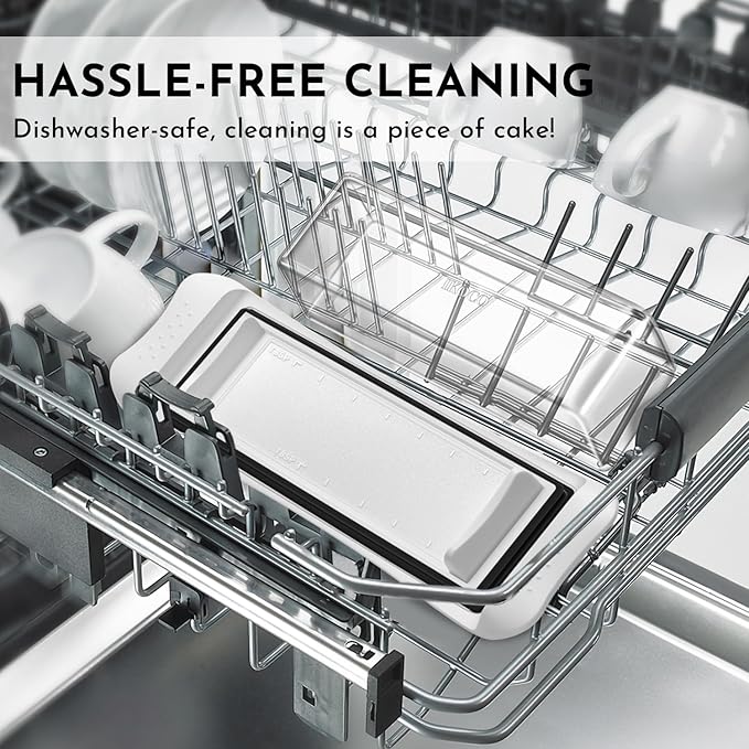 Butter Disher with Lid, IKOCO Butter Keeper Container for Refrigerator and Countertop Use with Butter Knife, White