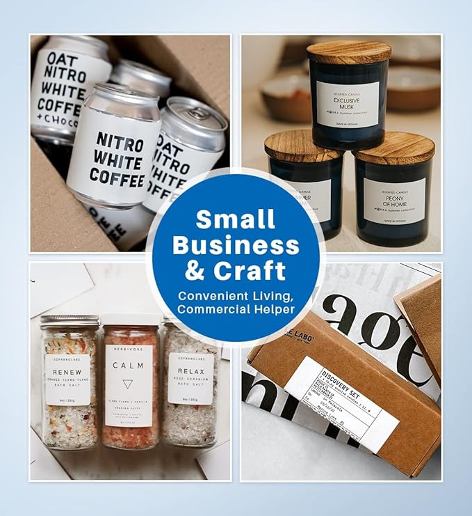 Phomemo 2.36" x 3.14" Multipurpose Labels, Thermal Sticker Label, Premium Adhesive,Compatible with M220 M250 M260 M221 M200 Printer for Logo Design, QR Code, Name Tag, Inventory, 3 Rolls