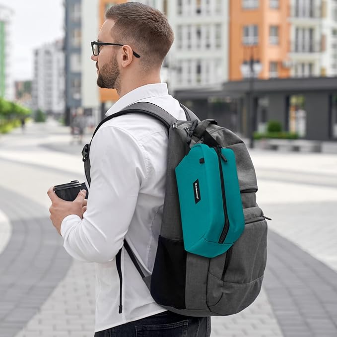 Cerbonny Small Cooler Bag Freezable Lunch Bag for Work School Travel,Leak-proof Small Lunch Bag For Adults,Freezable Snack Bag Fit For Yogurt (Blue)