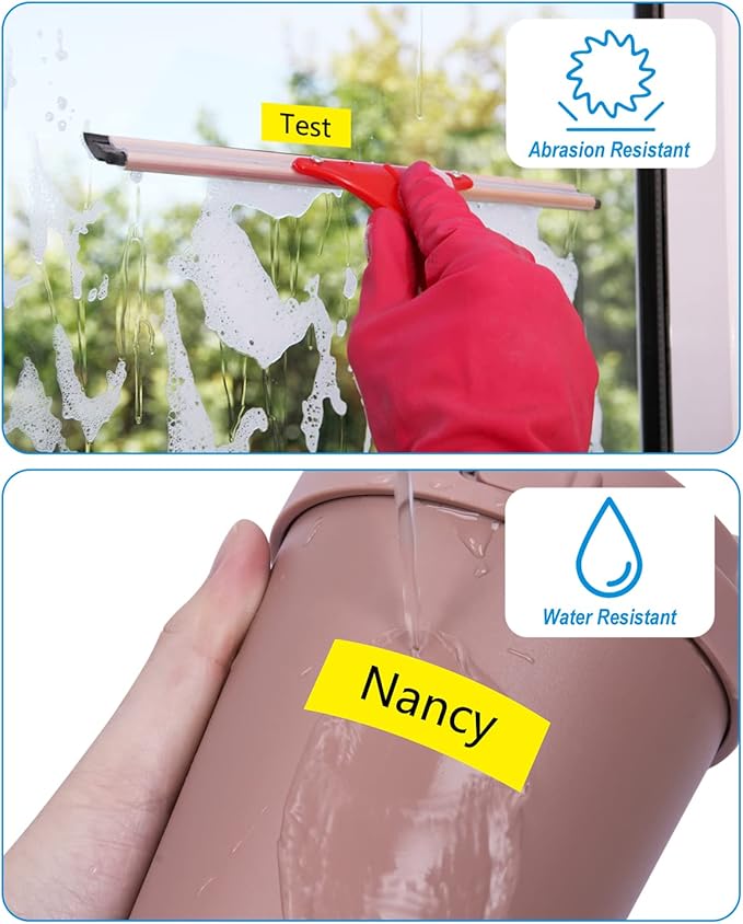 Weemay Compatible 3 Pack TZe-641 Replacement for Brother P-Touch Label Tape 18mm 0.7 Black on Yellow 3/4 TZe TZ Tape TZ-641 TZ641 TZe641 for PT-D400AD PT-D610BT PT-D600 PT-D410 Printer, 0.7" x 26.2'