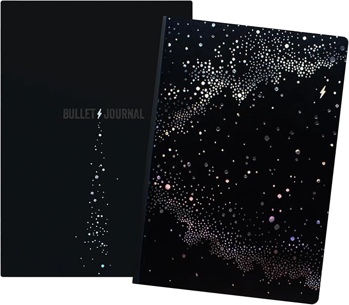 LEUCHTTURM1917 The Official Bullet Journal Artist Edition 2024 - Designed by Sarita Walsh - Notebook Built for BuJo with Gold Accents and Gilding - BuJo Pocket Guide Included