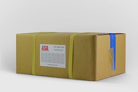 ASA Hot Glue Sticks for Glue Gun - 5/8" x 10" | High-Strength Hot Gun Sticks Adhesive for Corrugated Materials | Industrial Grade for Packaging & Woodworking | Pack of 266