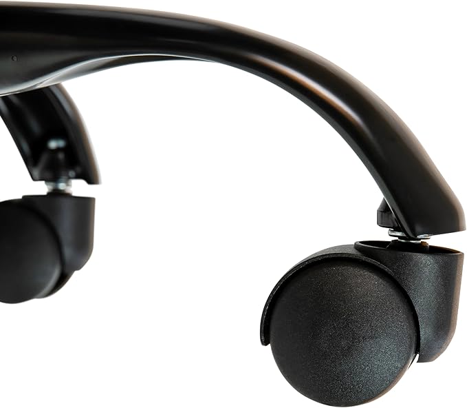 Flash Furniture Whitney Mid-Back Swivel Leather Desk Chair with Padded Seat and Armrests, Adjustable Height Padded Leather Office Chair, Brown/Black