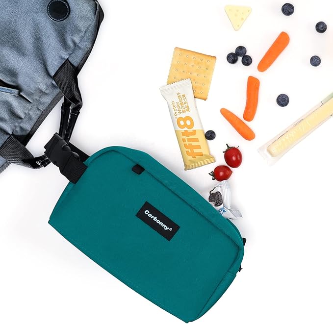 Cerbonny Small Cooler Bag Freezable Lunch Bag for Work School Travel,Leak-proof Small Lunch Bag For Adults,Freezable Snack Bag Fit For Yogurt (Blue)