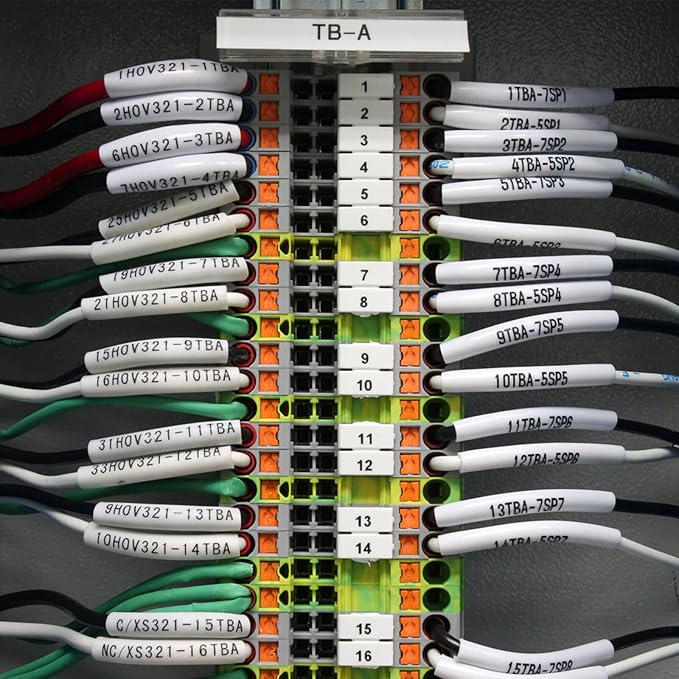 NineLeaf 2 Pack Compatible Label Tape Replacement for Brother P-Touch Black on White 23.6mm 0.92'' HSe-251 HSe251 HS-251 HS251 Heat Shrink Tubes Work for Ptouch PT-D800W D600 P710BT P750W P900W
