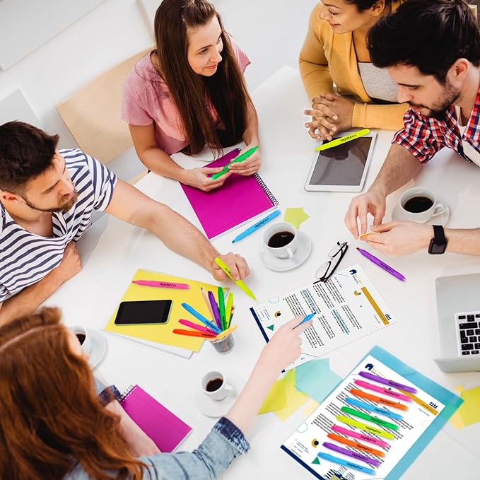 Duchong 240 Highlighters Bulk, Highlighters Assorted Colors for Adult Kids, Chisel Tip Dry-Quickly No Bleed Highlighter, Office Classroom Must Have, School Supplies for Teachers