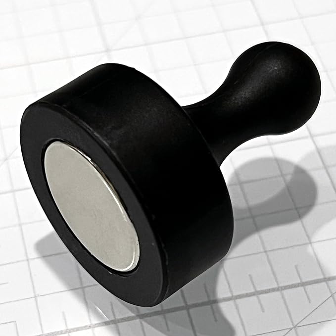 GLASSBOARD STUDIO Powerful Neodymium Magnets, Pawn-Shaped - Strong Fridge/Refrigerator and Whiteboard Magnet, Ideal for Office, Kitchen, Crafts - Rare Earth, Heavy Duty (3, Meadow Lilac)