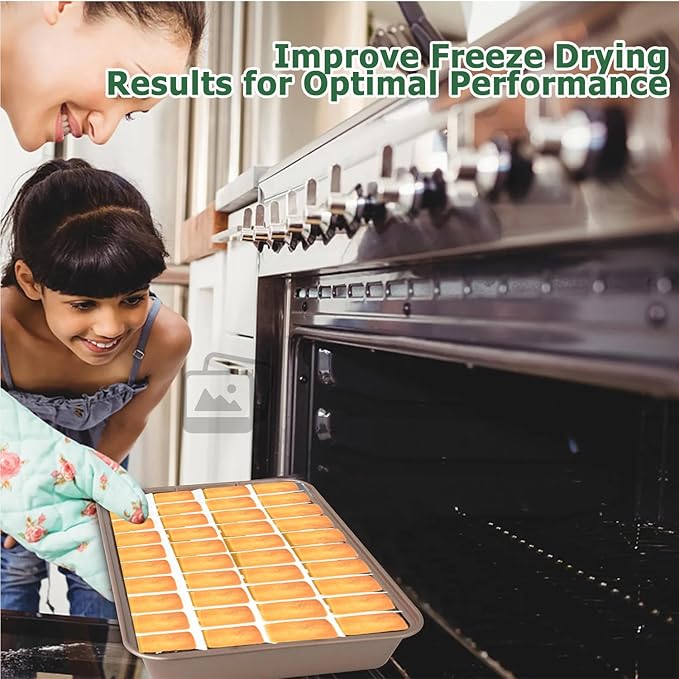 2 Sets Freeze Dryer Tray Dividers Medium, Freeze Dryer Accessories for Harvest Right, Non-Stick Dividers for Fruits, Vegetables, Meals (White)