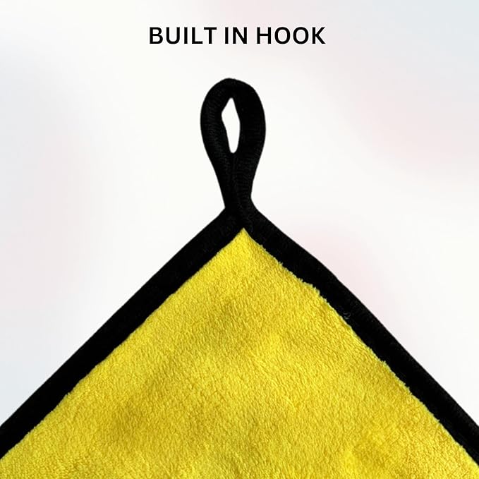 The Pro Stuff® Microfiber Towels for Cars, 600 GSM, Super Soft Drying Towels for Cars, Dual-Sided for Cleaning, Washing and Buffing, Tagless, Scratch-Free, Lint Free Cloth (16”x16”) | Pack of 3