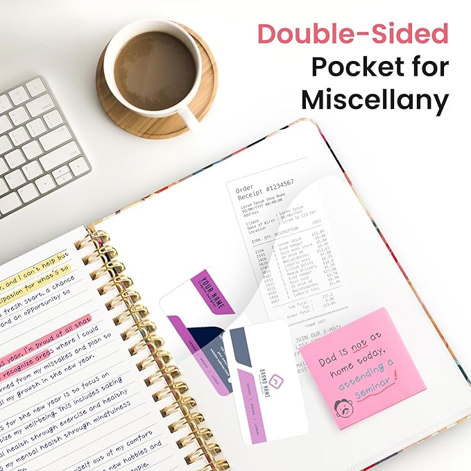 Lined Spiral Notebook Journal for Work, 300 Pages Thick B5 (7.1"x10") College Ruled Journal for Women & Writing, Hardcover Notebook for Note Taking, Perfect for Office Home School, Pastel Garden