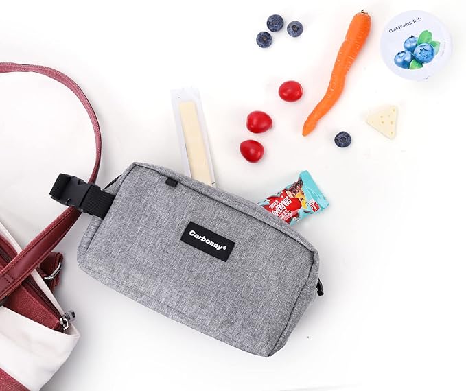 Cerbonny Small Cooler Bag Freezable Lunch Bag for Work School Travel, Leak-proof, Insulated, PVC Free, BPA Free, Waterproof, Easy to Clean