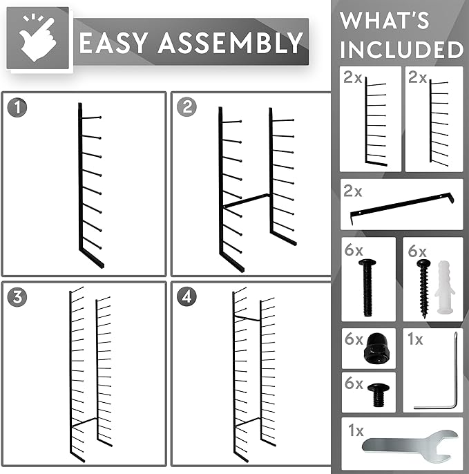 Wall Mount Blueprint Holder Storage Organizer - 34 Slot Blueprint Storage Rack - Blue Print Storage Organizer for Poster Storage, Construction Paper Storage, Map Storage (17 Tiers)