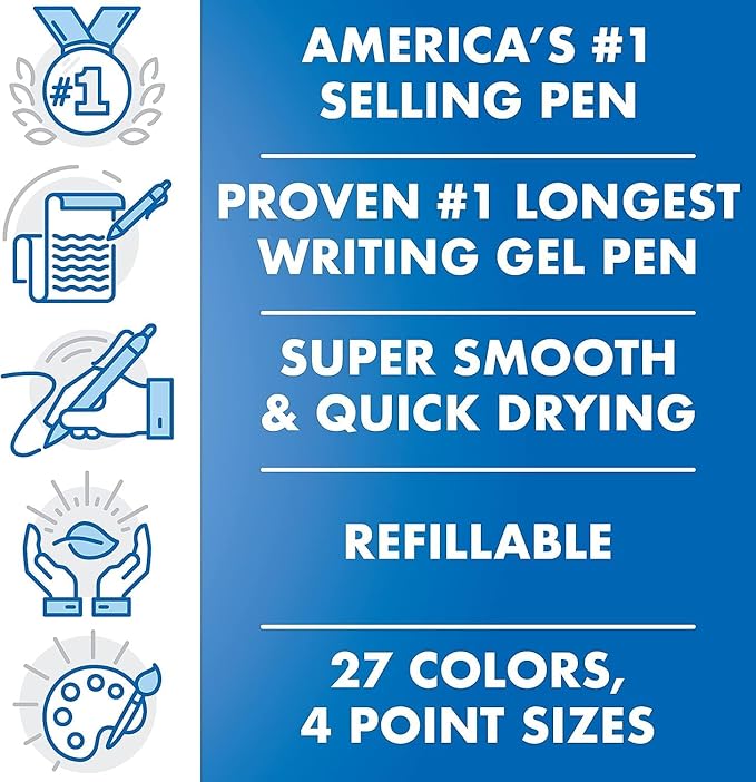 G2 Retractable Premium Gel Ink Roller Ball Pens Extra Fine Point (.5mm) Green Ink 5 pack; Refillable & Premium Comfort Grip Bundle with Plastic Reusable Pouch