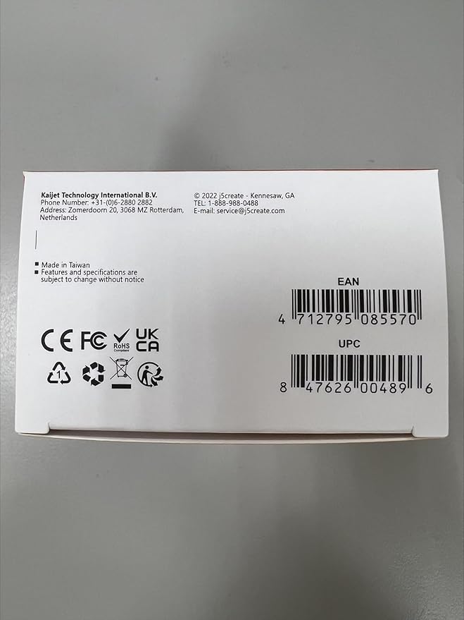 j5create USB Streaming Webcam - 1080P HD with 360° Rotation, High Fidelity Microphone, Plug and Play for PC/Mac/Laptop/Desktop/Skype/YouTube/Zoom/Facetime, Suitable for Conferencing/Calling (JVCU100)