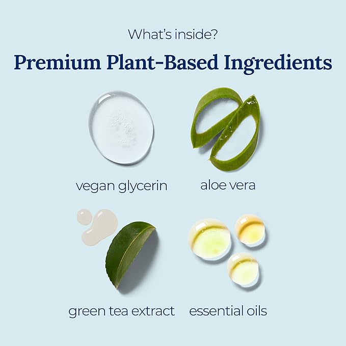 3-Mint Gel Hand Sanitizer | Soothing, Moisturizing, Hydrating | Travel Size | With Aloe Vera & Green Tea Extract | Mint Oil Blend with Peppermint Essential Oil | For Cars, Backpacks, Travel | 6-pack