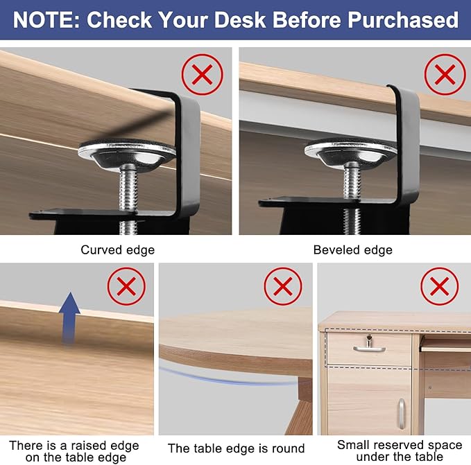 Desktop Keyboard Tray, Pull-Out Under The Table, 26.77 "X 11.81" Large-Sized Keyboard Tray, C-Shaped Lip Holder, Easy to Install, Suitable for Home Learning and Office Use(Black)