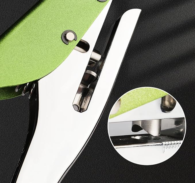 Hole Punch, Heavy Duty Hole Puncher Single Hole Punch Handheld Paper Punch Hole Puncher Single Small Hole Punch One Hole Punch for Paper Crafts Cards Tags Scrapbook- 1/4 inch-6mm