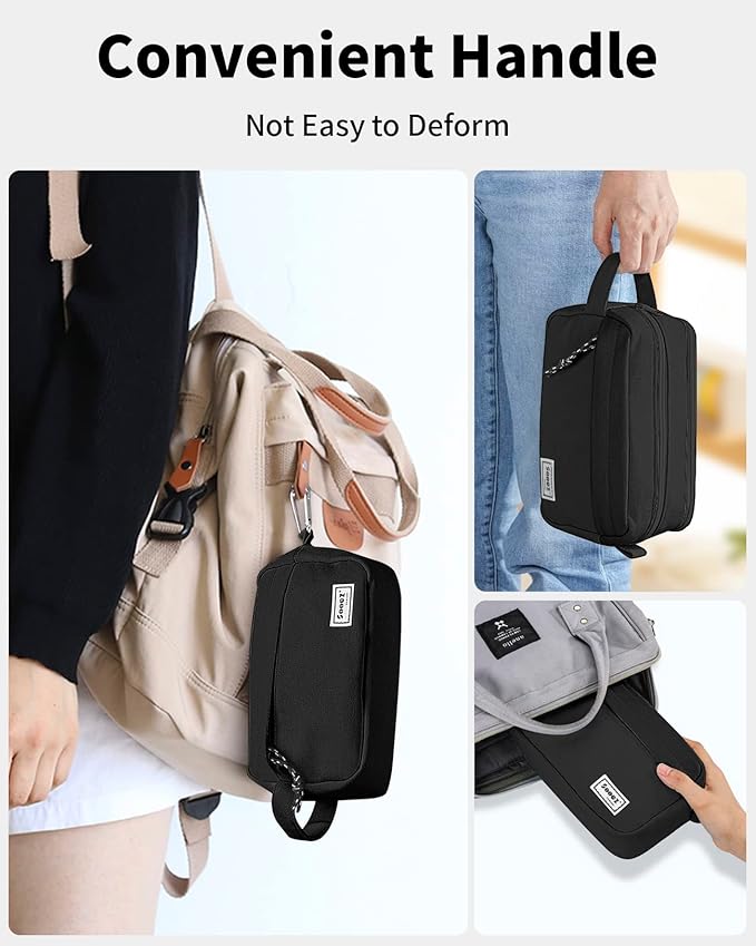 Sooez Big Capacity Pencil Pen Case, Upgraded Canvas Pencil Pouch Large Pencil Bag Organizer, Separate Compartments Easy Grip Handle, Aesthetic Supply for School Teens Adults, Army Green