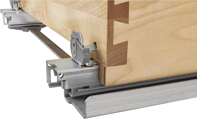 Rev-A-Shelf 5" Pull Out Storage Organizer for Base Kitchen w/ Soft-Close, Sliding Shelves for Utilities, Utensils or Spices, 448UT-BCSC-5C