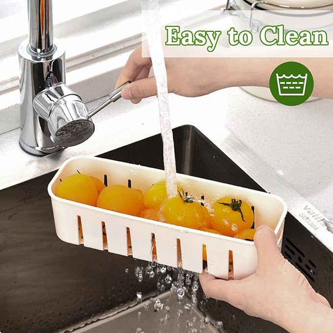 Salad Bar Containers for Fridge with Lid and Handle, Fruit Storage Containers with 4 Removable Colanders, Berry Box Fresh Produce Saver for Fruit, Veggie, Refrigerator, Kitchen, Picnic, 2 Pack