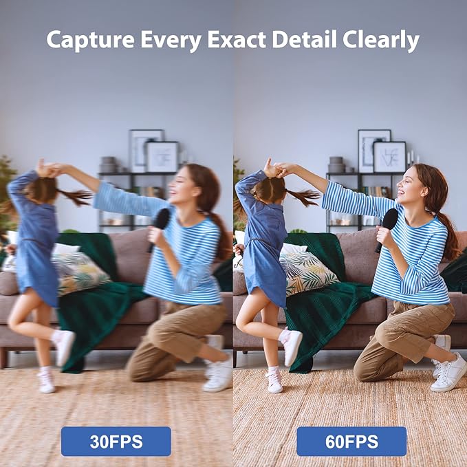 Zoomable Webcam with Remote Control, 1080P 60FPS Streaming Webcam with Adjustable Ring Light and Tripod, Pro USB 5X Digital Zoom Webcam for Zoom/Skype Teams/Laptop/Mac Windows