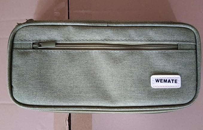 WEMATE Pencil Case, Large Storage Organizer for Stationery, Back - to - School Essential, Teacher Must - have, Big Pencil Pouch, Marker Case School Supplies for College & High School