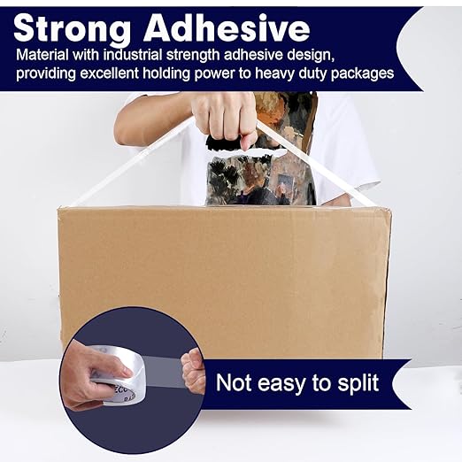 Packing Tape, 24 Rolls Clear Heavy Duty Packaging Tape with Dispensers for Packing Shipping Moving Mailing, Thicker Sealing Tape -1.88" x 65 Yards Per Roll, 1560 Total Yards