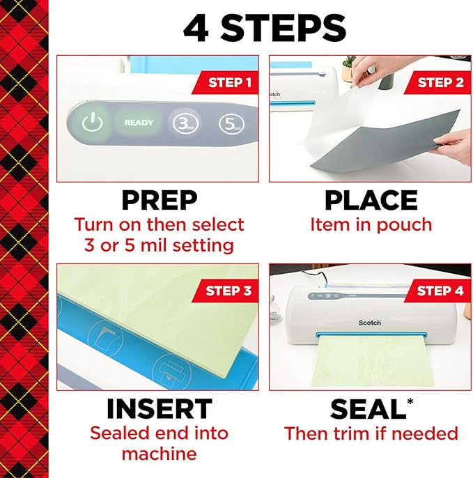 Scotch Thermal Laminating Pouches, 100 Count, Clear, 5 mil, Laminate Business Cards, Small Banners, Essays, Office or School Supplies, Fits Letter Size 8.9x11.4 in Paper