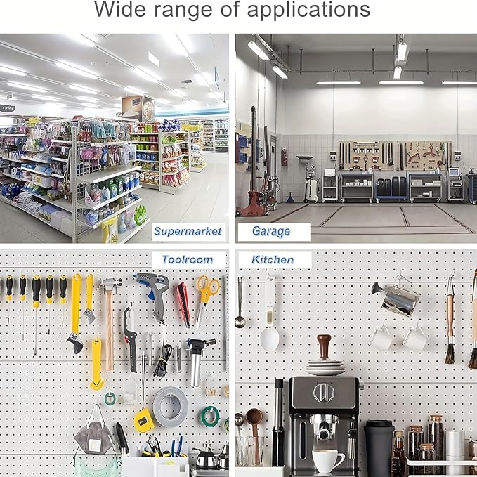 204 peg Board Hooks for Hanging - pegboard Accessories and Hangers for 1/4 & 1/8 inch peg Board Organizer Accessories - Ideal for Garage, Workshop & Tool Storage