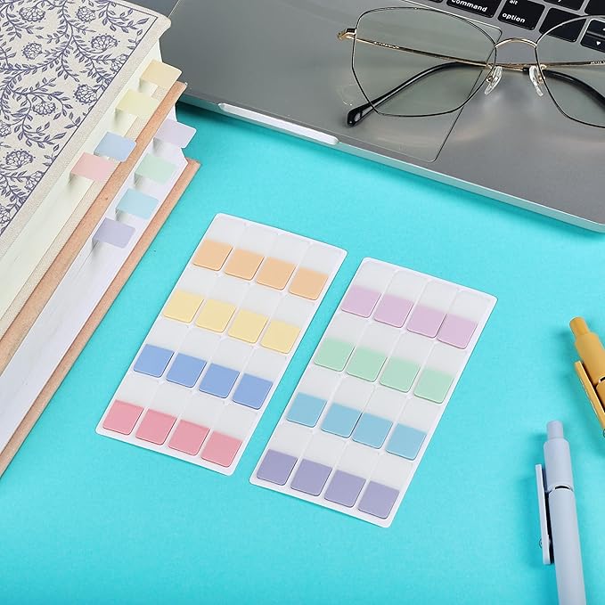 Mr. Pen- Sticky Index Tabs, 480 Pcs, Pastel Sticky Tabs for Notebooks, Page Markers