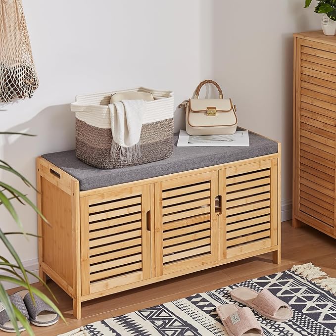 Storage Basket for Organizing, Woven Baskets for Storage, Rectangle Decorative Baskets for Shleves, Closet, Toys, Book, Nursery Organizer Bins - Pack of 3 (Gradient Dark Brown, 13"x9.85"x8.7")