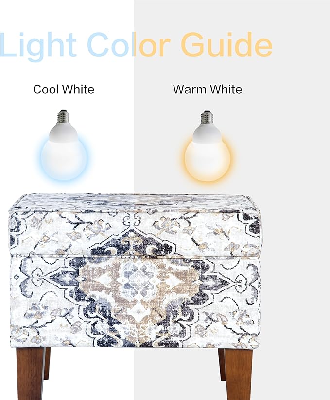 Home Decor | Dinah Collection Modern Storage Ottoman | Ottoman with Storage for Living Room & Bedroom(Antiqued Ebony Cream)