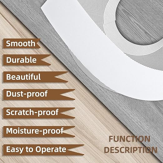 GSCIT Club White Edge Banding, 2 inch x 50ft Melamine Edge Banding with Hot Melt Adhesive Preglued Cabinet Edge Banding Flexible White Veneer Edging