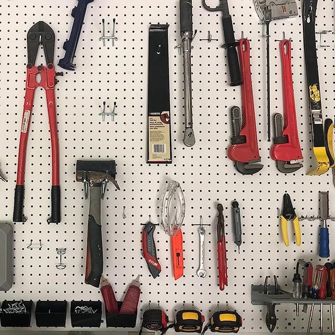 INCLY 278PCS Pegboard Accessories Organizer Kit, Peg Board Hooks Assortment with Bins for Organizing Various Tools, Fit 1/8 or 1/4 inch Pegboard for Hanging Storage, Garage Wall Attachments
