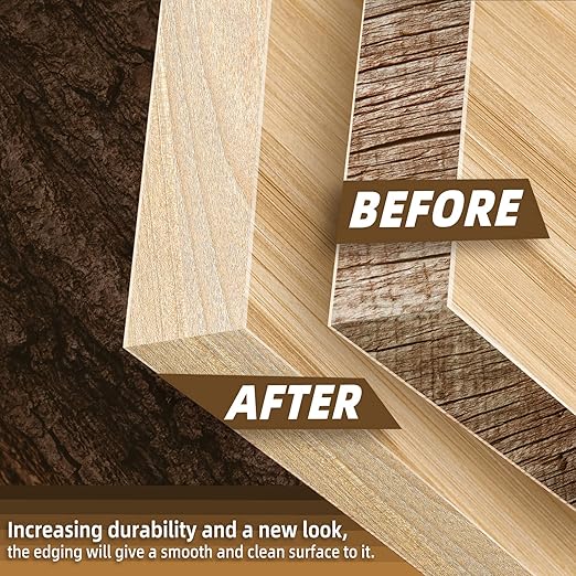 GSCIT Club Maple Edge Banding, 1 1/2 inch x 50ft roll of Veneer Edge Banding Preglued Flexible, Real Wood Tape Banding