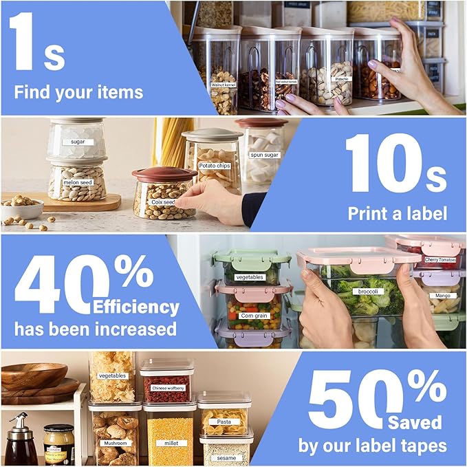 4Pack TZe-231 Tape Label Maker Compatible with Brother P-Touch TZe-231 Tape, TZE231 ½” 0.47”x 26.2 ft Laminated Black on White, for use with PT-D210, PT-H110, PT-D220, PT-D410, PT-D600