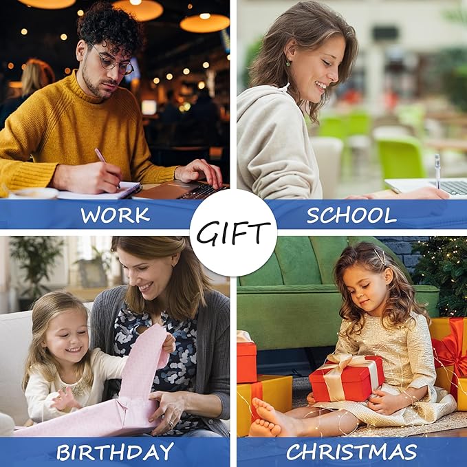 Spiral Notebook, Hardcover 8.5 x 11 IN College Ruled Notebooks, 300 Pages Notebooks for Work and School, 110 GSM Thick Papers Journals for Writing, Office Supplies for Women and Men Blue