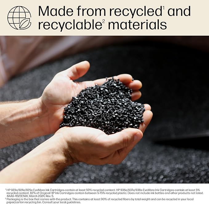 HP 936e EvoMore High Yield Magenta Ink Cartridge | Works OfficeJet 9120 Series, OfficeJet Pro 9100 Series, OfficeJet Pro Wide Format 9700 Series | Carbon Neutral | 4S6V4LN