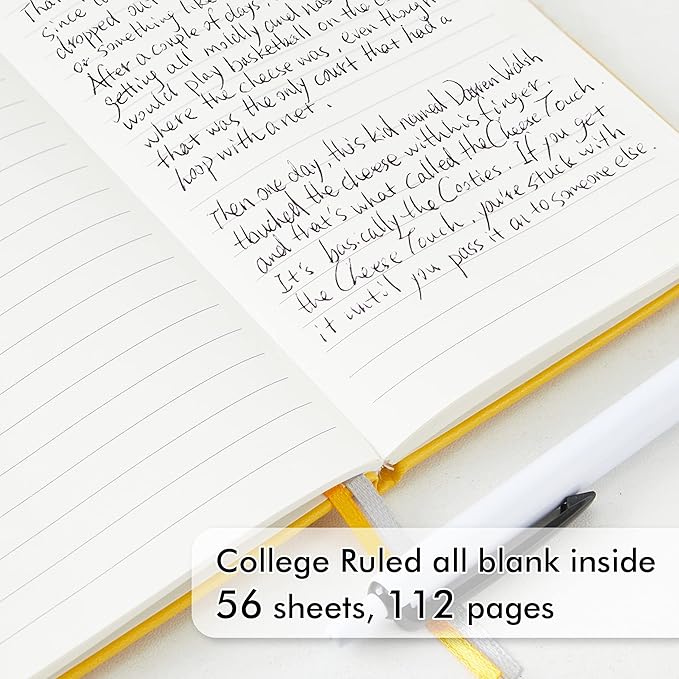 feela Pocket Mini Notebooks Bulk, Small Cute Memo Notepads Hardcover College Ruled Lined Journals with Pen Holder for School Business Work, with 6 Black Pens, 3.5”x 5.5”, 6 Pack, A6, Solid Colors