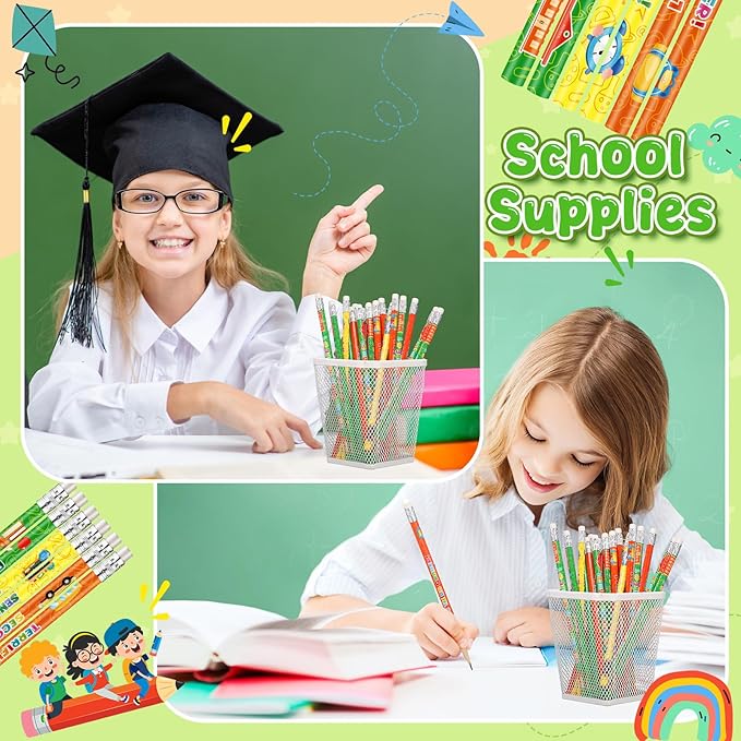 Tenceur 120 Pcs 5th Graders Pencils, 5 Motivational Cute Pencils Bulk with Erasers for Kids Student Teacher Classroom Reward Back to School Supplies