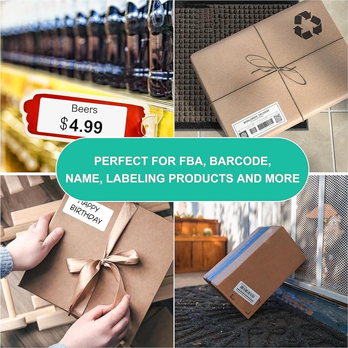 L LIKED Printable Address Labels, 1" x 2-5/8", 900 Labels, 30 per Sheet, Label Stickers for Envelopes (30 Sheets)