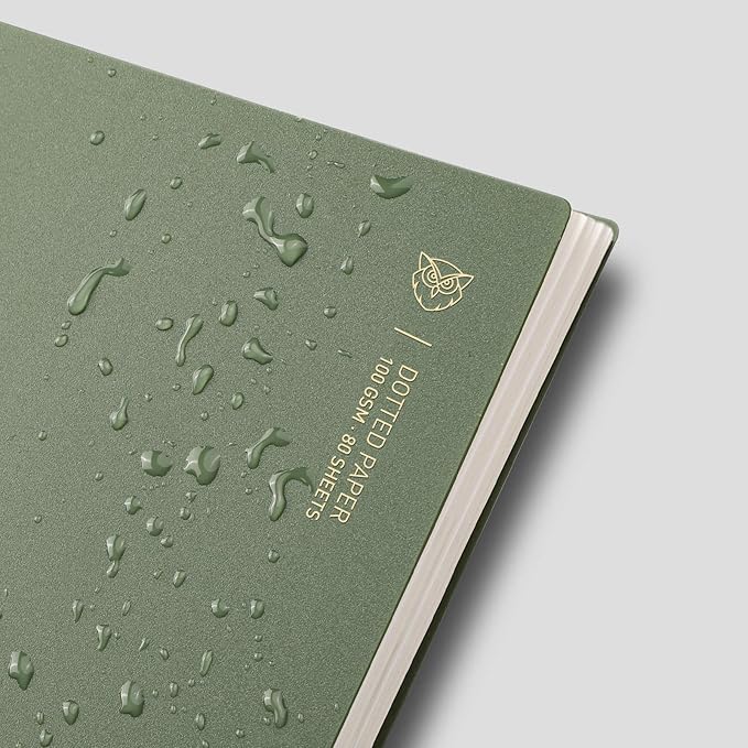 EMSHOI Dotted Journal Spiral Notebook 7.48" x 10.15" - 2 Pack 320 Pages 100gsm Thick Paper, B5 Dot Grid Notebook, Plastic Hardcover Journals for Writing Drawing Women Men Work School Supplies