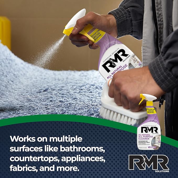 RMR All Natural All-Purpose Cleaner - Non-Toxic, Rinse-Free Multipurpose Cleaning Supplies, Biodegradable, Modern Botanical Scent, 32-Ounce Spray, 2 Pack