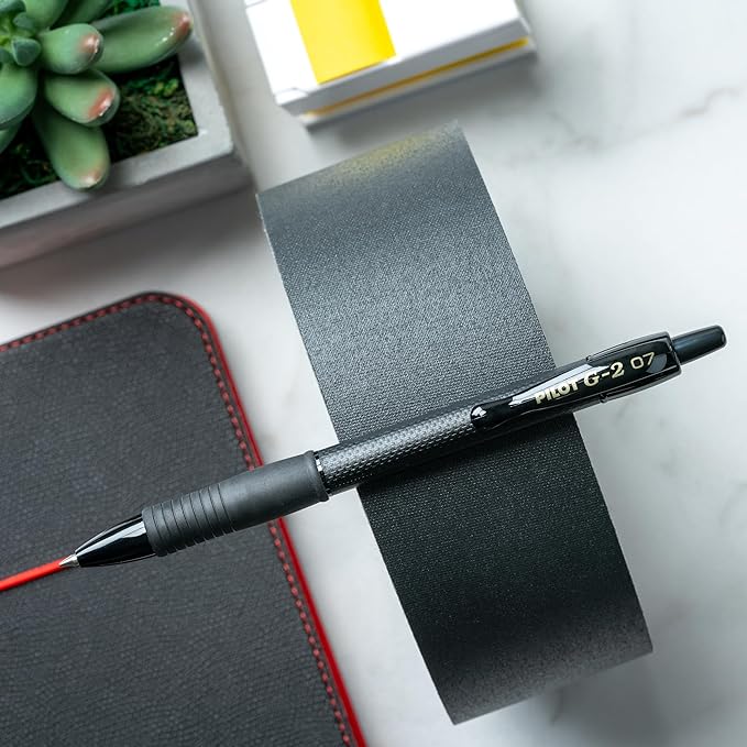 Pilot, G2 Edge Premium Gel Roller Pens, Fine Point 0.7 mm, Black, Pack of 12