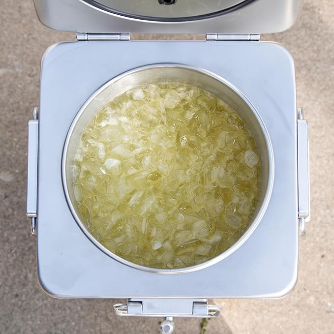 Bevanda - Sperse 3 Gallon Drink Dispenser - Large Insulated Stainless Steel Water and Beverage Dispenser - Ideal for Parties, Camping Trips, and Outdoor Events - Leakproof, Durable, Portable (White)