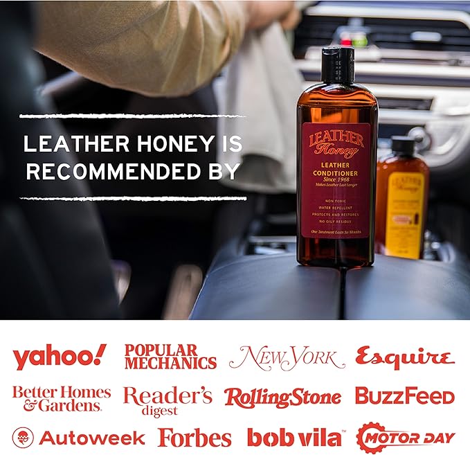 Leather Honey Leather Care Wipe Kit: Clean & Restore On-The-Go. Use for Leather Couches, Car Seats, Purses, Shoes & Bags. Safe for Any Color. Non-Toxic & Ready-to-Use. 5 Cleaner & 5 Conditioner Wipes