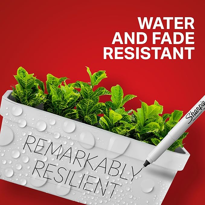 Sharpie Permanent Markers Ultra Fine Tip Markers Set Quick Drying And Fade Resistant Artist Marker For Wood Plastic Paper Metal And More Drawing Coloring And Poster Marker Black 12 Count