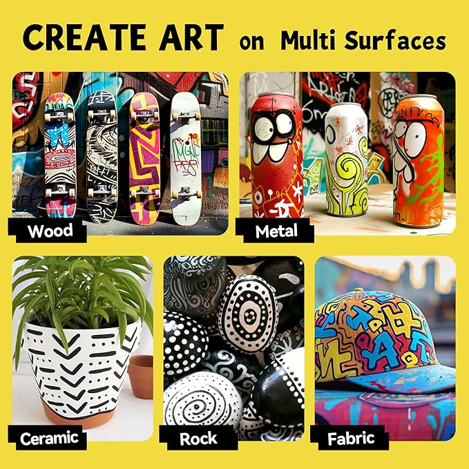 3 Jumbo Permanent Markers Purple, 15mm Thick Wide Tip, Large Acrylic Paint Markers for Rock Painting, Poster, Graffiti, Stone, Ceramic, Glass, Wood, Canvas