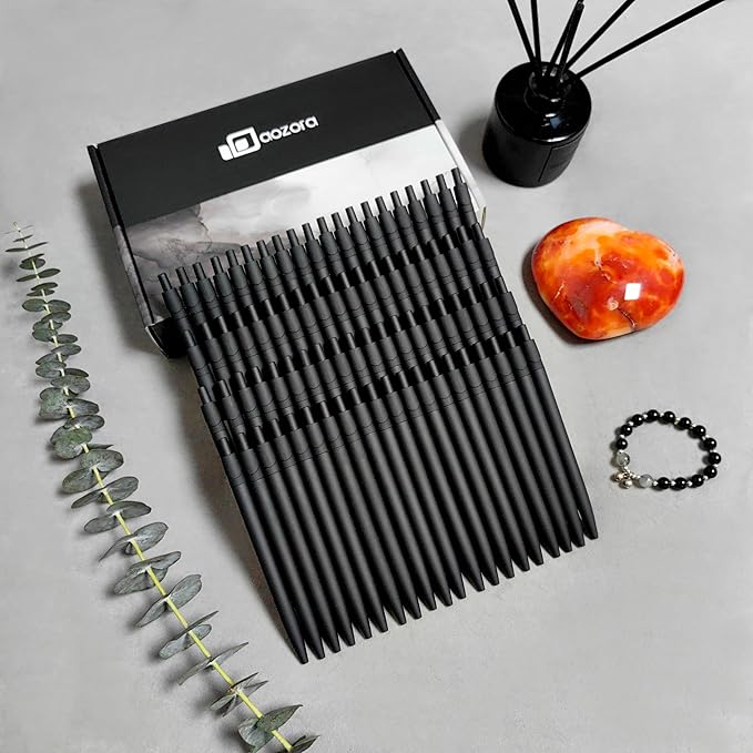 Aozora Pens Bulk 240 Pack Black Click Pens No Bleed Wholesale Retractable Ballpoint Pens Medium Point,Smooth Ink Pens for Journaling School Office Supplies 1.0MM Black Ink